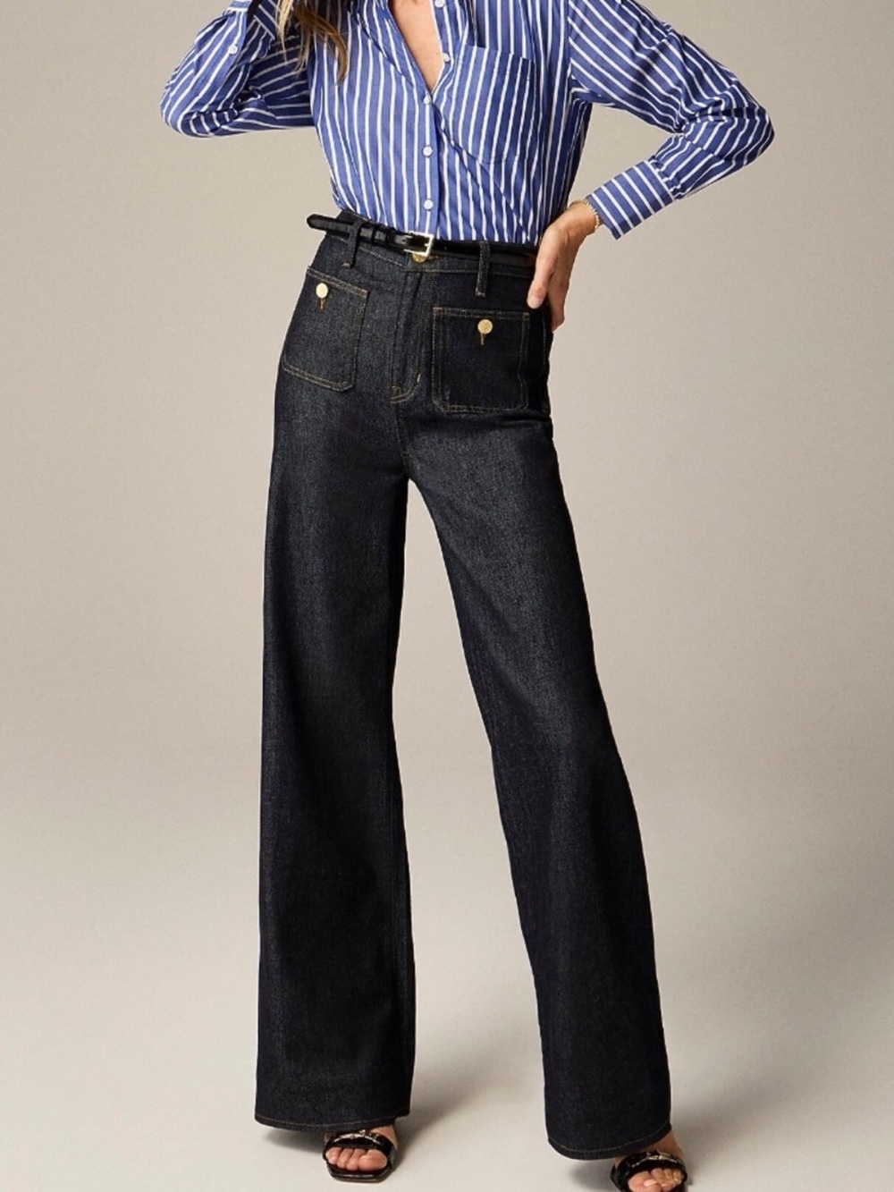 J. Crew Sailor Denim Trouser in Rinse Wash Size 29